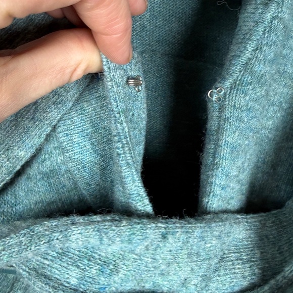 ANTHROPOLOGIE Robin Pick & Choose Twist Origami Cardigan in Teal, Size Medium - Picture 6 of 10